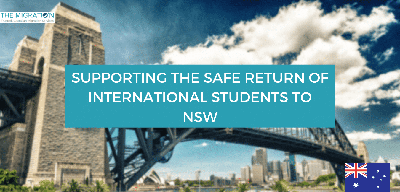 SUPPORTING THE SAFE RETURN OF INTERNATIONAL STUDENTS TO NSW