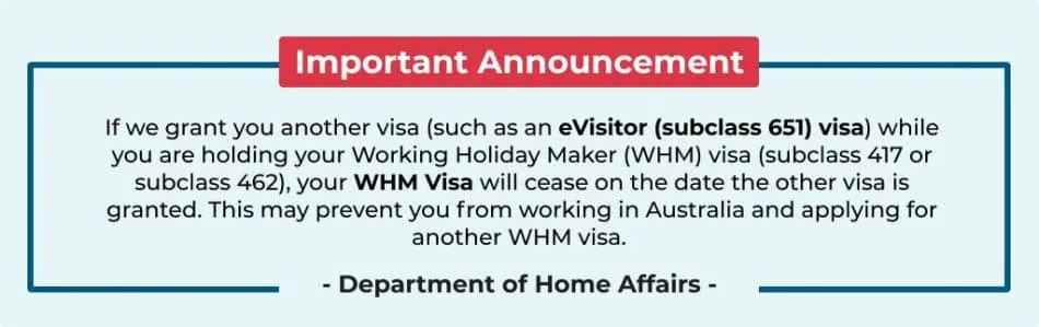 latest about working holiday visa
