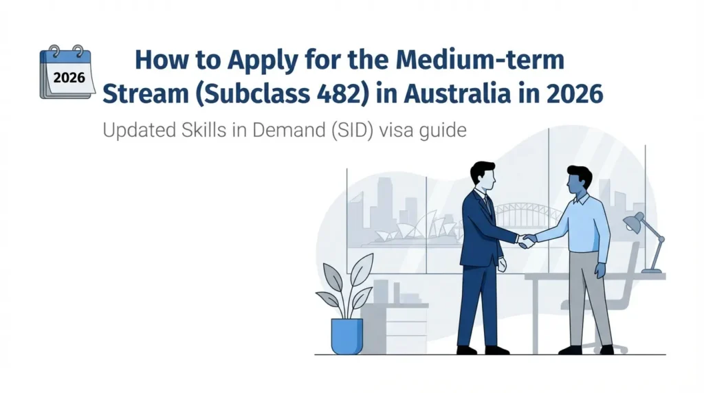 How to apply for the medium-term stream(subclass 482) in Australia in 2026