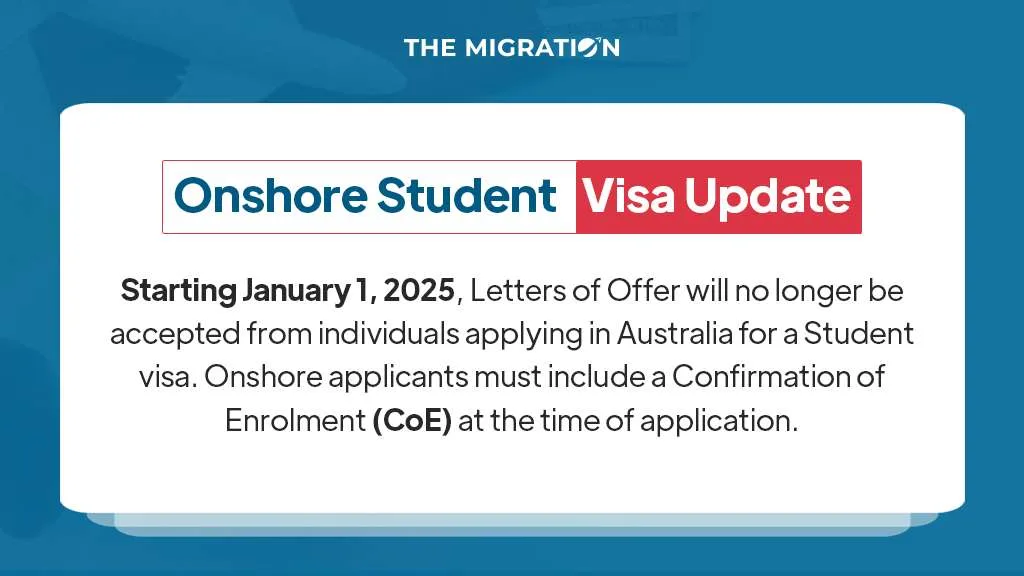 Understand New Changes to Onshore Student Visa Application