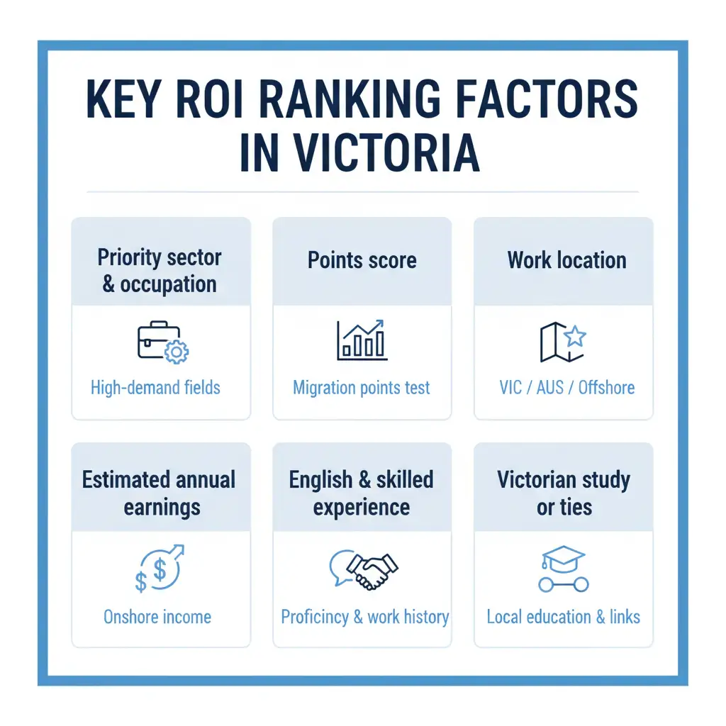 Key ROI Ranking factors in victoria