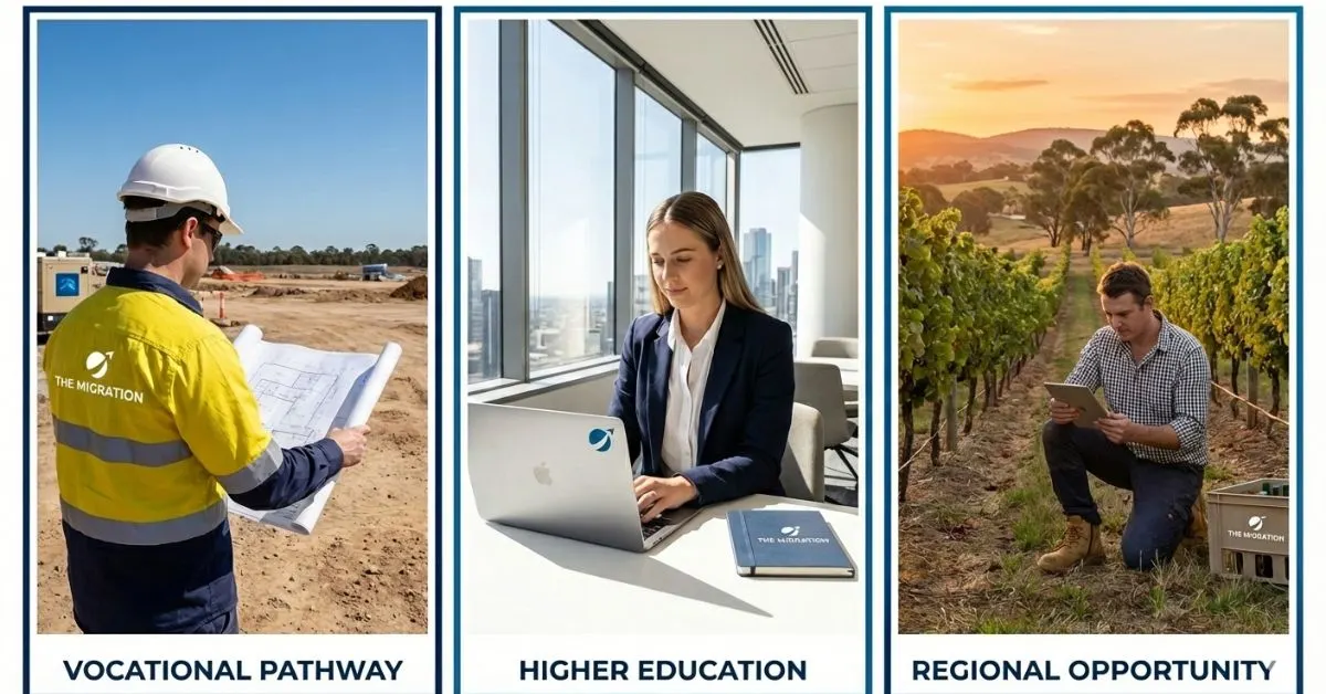 Comparison Table Between subclass 485 Three Streams