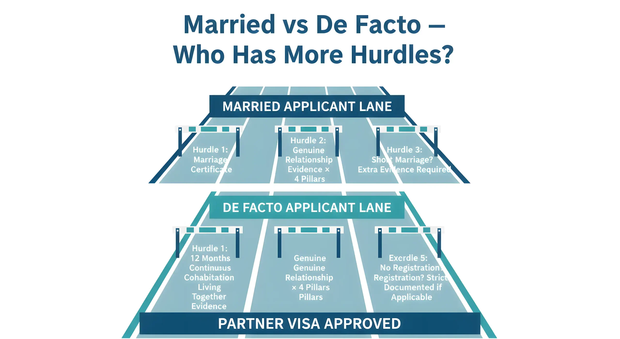 Married vs de-facto partner visa evidence